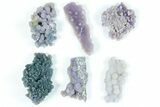 Flat: Grape Agate From Indonesia - Pieces #79153-1